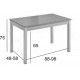 Mesa Niza cristal fija