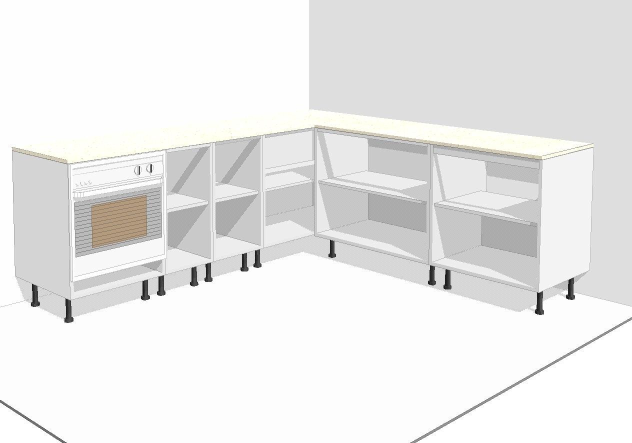 muebles en modulos para cocina