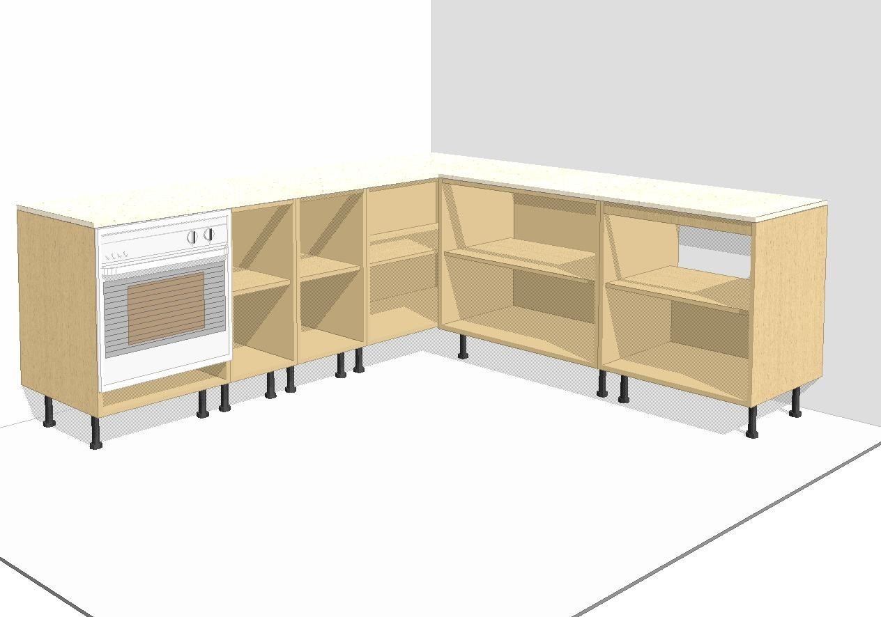Mueble bajo cocina 70 x 90 cm