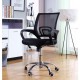 Sillón de oficina FISS NEW (M), negro, gas, basculante, malla y tejido negro