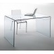 Mesa CONCORD NEW, cristal curvado, 150 x 80 cms