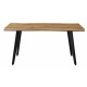 Mesa ANETO, metal, madera,160 x 90 cms