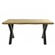 Mesa LERMA 160, metal, negro, tapa DM bilaminado 160 x 90 cms