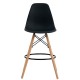 Taburete STAR (SU), madera, carcasa negra