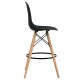 Taburete STAR (SU), madera, carcasa negra
