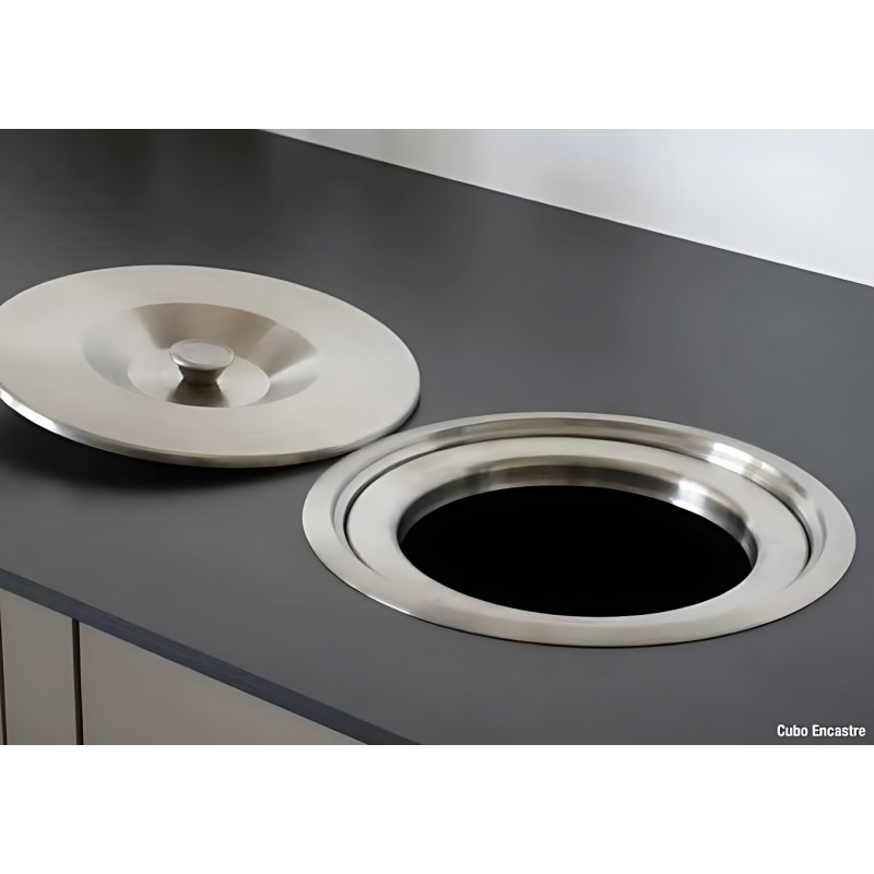 CUBO BASURA ENCASTRE INOX