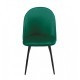 Silla MAGDA NEW, metal, tapizado velvet verde