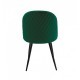 Silla MAGDA NEW, metal, tapizado velvet verde
