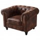 Sillón CHESTER, similpiel vintage