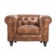 Sillón CHESTER, similpiel cuero viejo