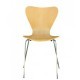 Silla JACOBO, apilable, cromada, acabado natural