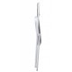 Silla SMART, plegable, metal, epoxi blanco, vinilo gris claro