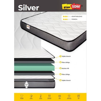 Colchón de espuma HR 75x190 SILVER SDM
