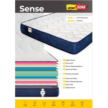 Colchón viscoelástico 135x190 SENSE SDM