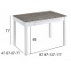 Mesa Delta silestone fija