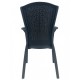 Sillón NESTOR, apilable, polipropileno antracita