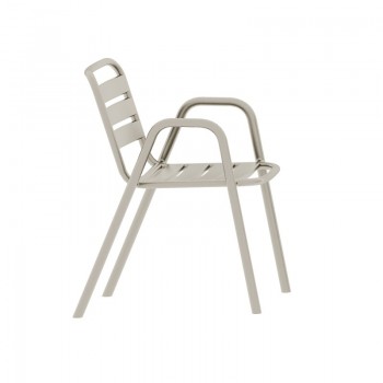 Sillón TROPICANA, apilable, polipropileno gris pálido