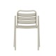Sillón TROPICANA, apilable, polipropileno gris pálido