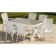 Sillón ARUBA, apilable, polipropileno blanco