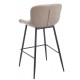 Taburete SAMPER, metal, similpiel vintage gris