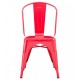 Silla TOL EK LIMITED, acero, rojo