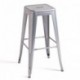 Taburete TOL EK LIMITED, acero, gris plata