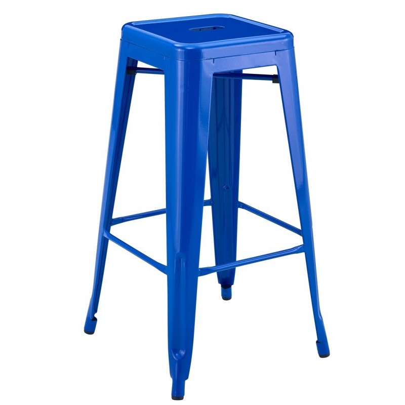 Taburete TOL EK LIMITED, acero, azul