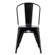 Silla TOL EK LIMITED, acero, negra