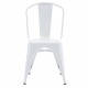 Silla TOL EK LIMITED, acero, blanca