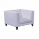 Sillón LEWIS, similpiel blanca
