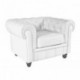 Sillón CHESTER NEW, similpiel blanca
