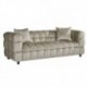 Sofá LORING, 3 plazas, tejido velvet gris claro 25