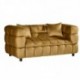 Sofá LORING, 2 plazas, tejido velvet camel 34