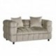 Sofá LORING, 2 plazas, tejido velvet gris claro 25