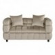 Sofá LORING, 2 plazas, tejido velvet gris claro 25