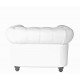 Sillón CHESTER NEW, similpiel blanca