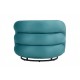 Sillón KARLOVY, tapizado velvet turquesa