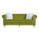 Sofá CHESTER STYLE, 3 plazas, tapizado velvet verde 38