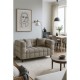 Sofá LORING, 2 plazas, tejido velvet gris claro 25