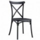 Silla CORFÚ, apilable, tratamiento anti UV, polipropileno antracita