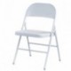 Silla TOSCANA, plegable, metal, blanca
