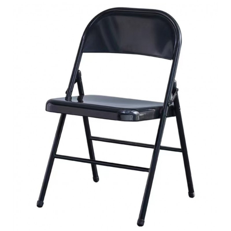 Silla TOSCANA, plegable, metal, negra