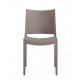 Silla CAPRI, apilable, tratamiento anti UV, polipropileno tórtora