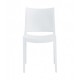 Silla CAPRI, apilable, tratamiento anti UV, polipropileno blanco