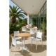 Silla CAPRI, apilable, tratamiento anti UV, polipropileno blanco