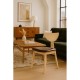 Silla DUBLIN, contrachapado de madera de hevea, natural, similpiel marrón