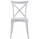 Silla CORFÚ, apilable, tratamiento anti UV, polipropileno blanco