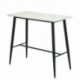 Mesa NITRA, alta, metal, tapa blanca, 120 x 60 cms