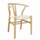 Silla WISH, madera de haya, natural, fibra trenzada