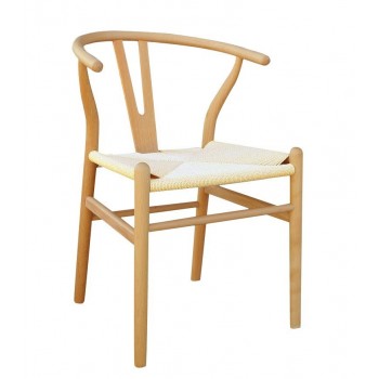 Silla WISH, madera de haya, natural, fibra trenzada